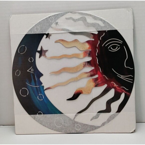 Sun  Moon & Stars Metal Wall Hanging 11.75" In Diameter - Picture 1 of 3